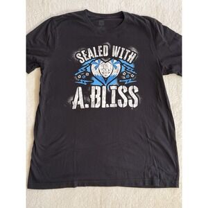 Men's WWE Sealed‎ With Alexa Bliss Authentic T-Shirt Big Logo Wrestling Size XL